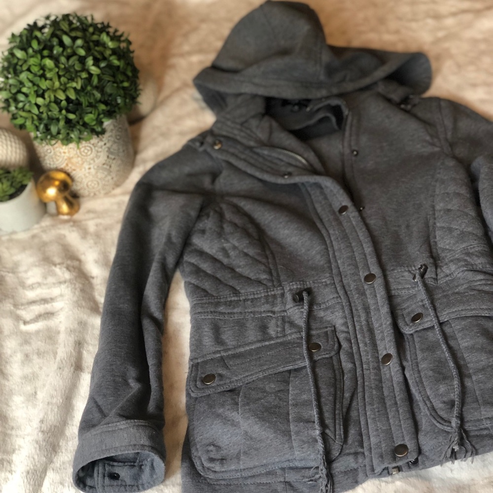 A heavy jacket worn once